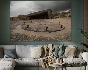 Old German bunker on the island Terschelling in the Netherlands von Tonko Oosterink