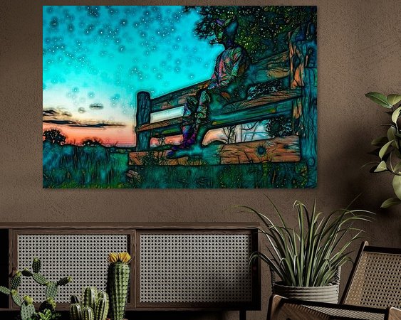 Example of the artwork in a room