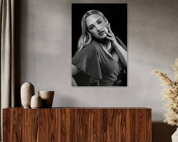 Portrait photography powerful with a hushed atmosphere