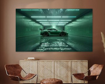 Green Porsche