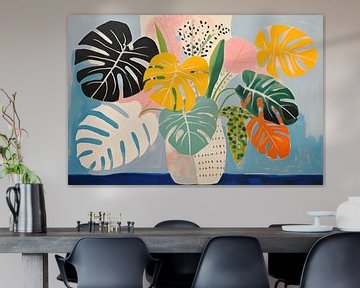 Monstera Blad, Modern van Caroline Guerain