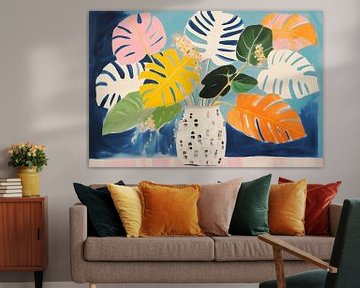 Vintage, Monstera-Blatt von Caroline Guerain
