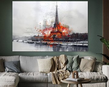 Paris panorama as a collage by Skyfall
