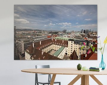 Uitzicht over Wenen, Oostenrijk, in kleur van Bianca Meyering Fotos - BMF