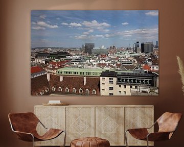 Uitzicht over Wenen, Oostenrijk, in kleur van Bianca Meyering Fotos - BMF
