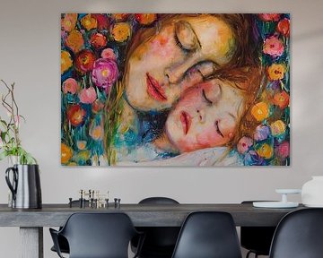 picturesque portrait classic mother with child