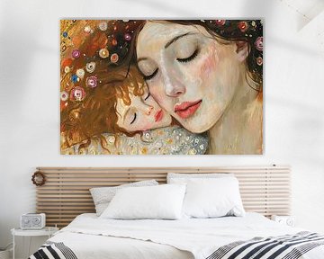 picturesque portrait classic mother with child