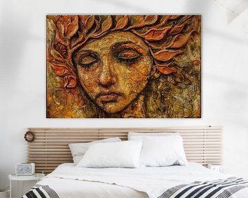portrait abstrait femme sur Egon Zitter