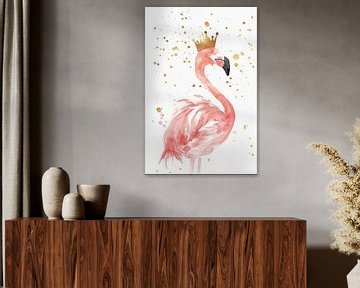 Flamingokoningin van Poster Art Shop