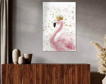 Flamingo Koning van Poster Art Shop