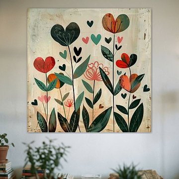 Hart bloemen