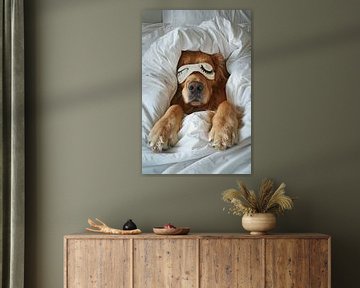 Sleeping dog by Poster Art Shop