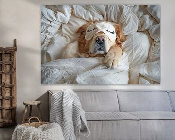 Sleeping dog by Poster Art Shop