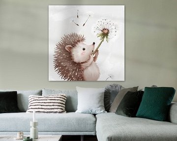 Paardenbloem egel van Poster Art Shop