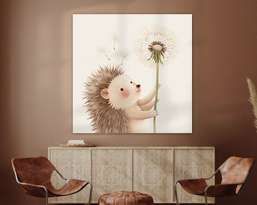 Paardenbloem egel van Poster Art Shop