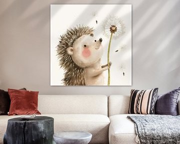 Paardenbloem egel van Poster Art Shop