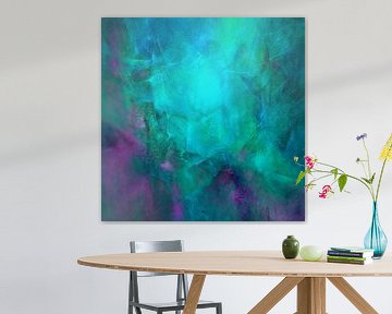 Diepblauw en groen
