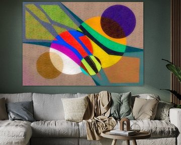 Modern kleurrijk abstract