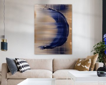 Modern abstract in deep blue/purple by Studio Allee