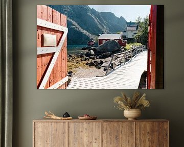 Red Cabin in Nusfjord by swc07