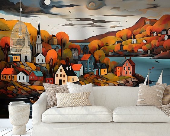 Example of the artwork in a room