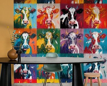 Pop Art Cows by Arjen Roos