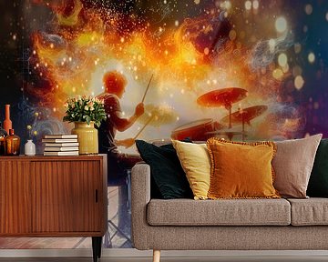 Leidenschaftlicher Schlagzeuger setzt alles in Brand