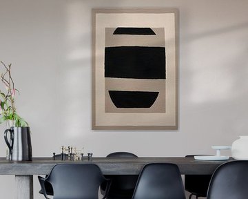 TW living - JAPANDI HANNA - abstract black THREE