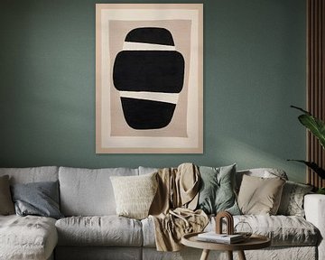 TW living - JAPANDI HANNA - abstract black FOUR van TW living