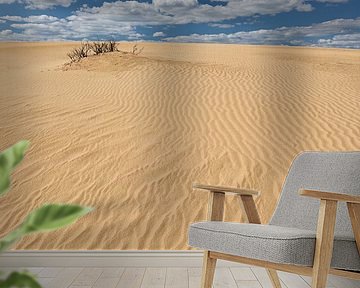 Lijnenspel in het zand. van Rob Christiaans