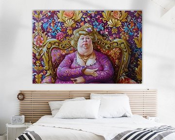 abstract portret cartoon komisch van Egon Zitter