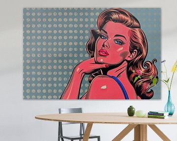 portrait abstrait pop art sur Egon Zitter