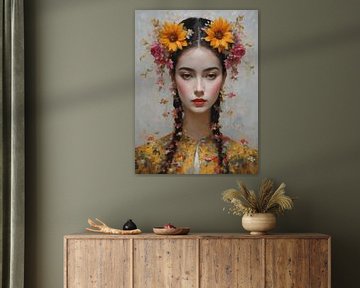 Indische vrouw fine art van Jolique Arte