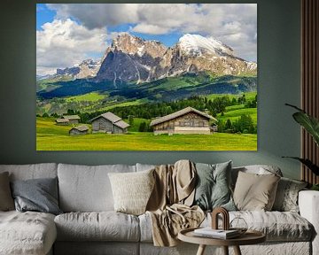 Seiser Alm of Alpe di Siusi in de Dolomieten in het voorjaar van Sjoerd van der Wal Fotografie