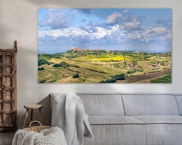 Toscane landschap met Pienza van eric van der eijk