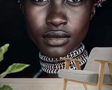 Portrait of an African woman by Carla Van Iersel