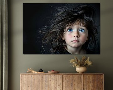 kind studioportret Gothic stijl van Egon Zitter