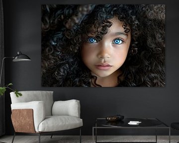 fictief portret met zwarte achtergrond