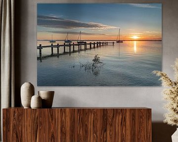 Sunrise at Lake Chiemsee by Ulrich Kuschel