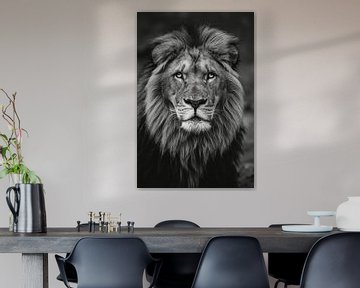 Portret van een leeuw van Bert Nijholt