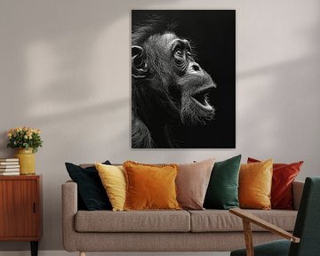 Portret van een aap van Bert Nijholt