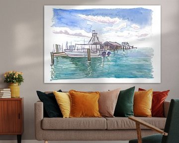 Key West Florida jachthaven met excursieboten
