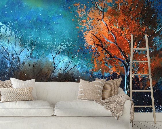 Example of the artwork in a room