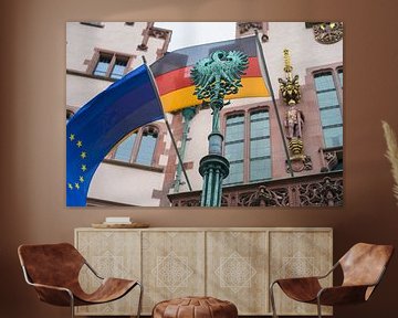 Duitse vlag en EU-vlag van Luis Emilio Villegas Amador
