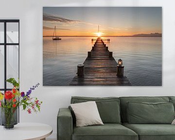 Sunrise at Lake Chiemsee by Ulrich Kuschel