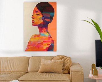 Abstract female portrait by Bert Nijholt