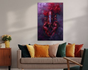 Lobster Luxe - violet magique avec du rouge sur Marianne Ottemann - OTTI