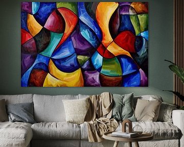 digitaal abstract schilderij
