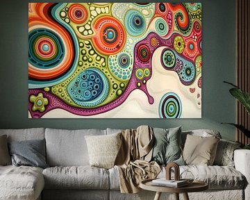 digitaal abstract schilderij