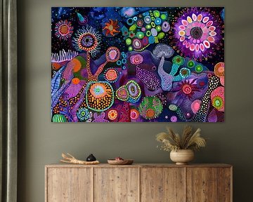 digitaal abstract schilderij van Egon Zitter